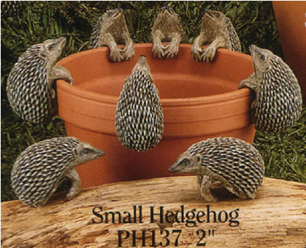 hedgehog flowerpot hanger, hedgehog ornament, animal pot hanger