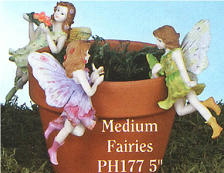 fairy pothangers, gnome pothangers, elves and pixies garden decorations