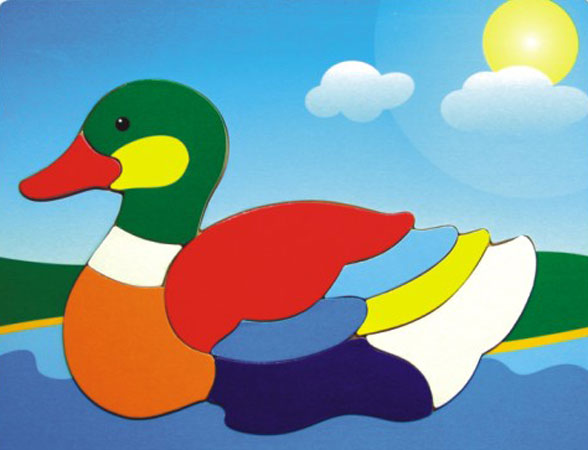 duck and swan puzzle, wooden puzzle, toy puzzle, wooden jigsaw puzzle, educational toy