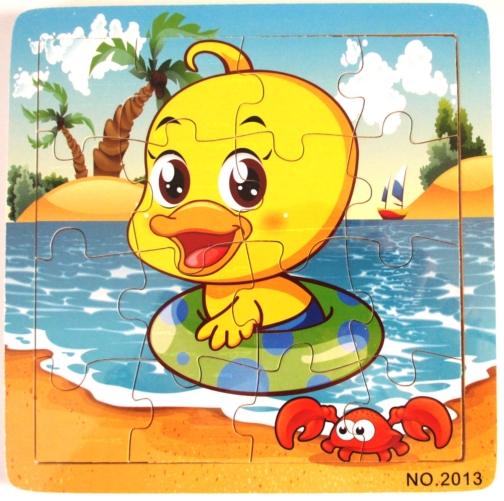 Ducking wooden jigsaw puzzle