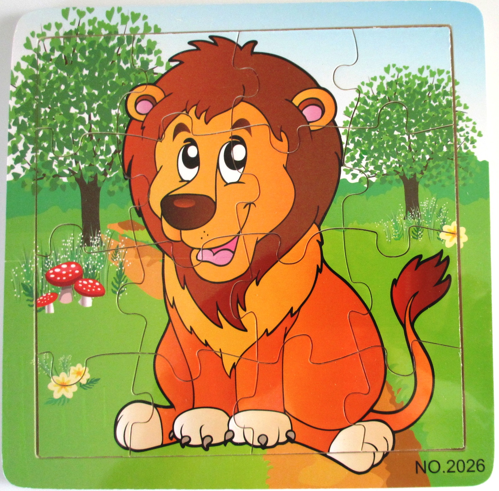 Lion wooden jigsaw puzzle