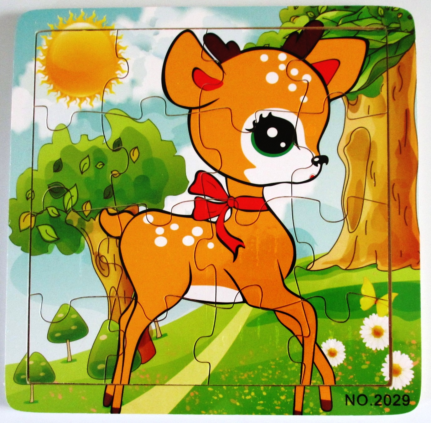 Baby deer wooden jigsaw puzzle