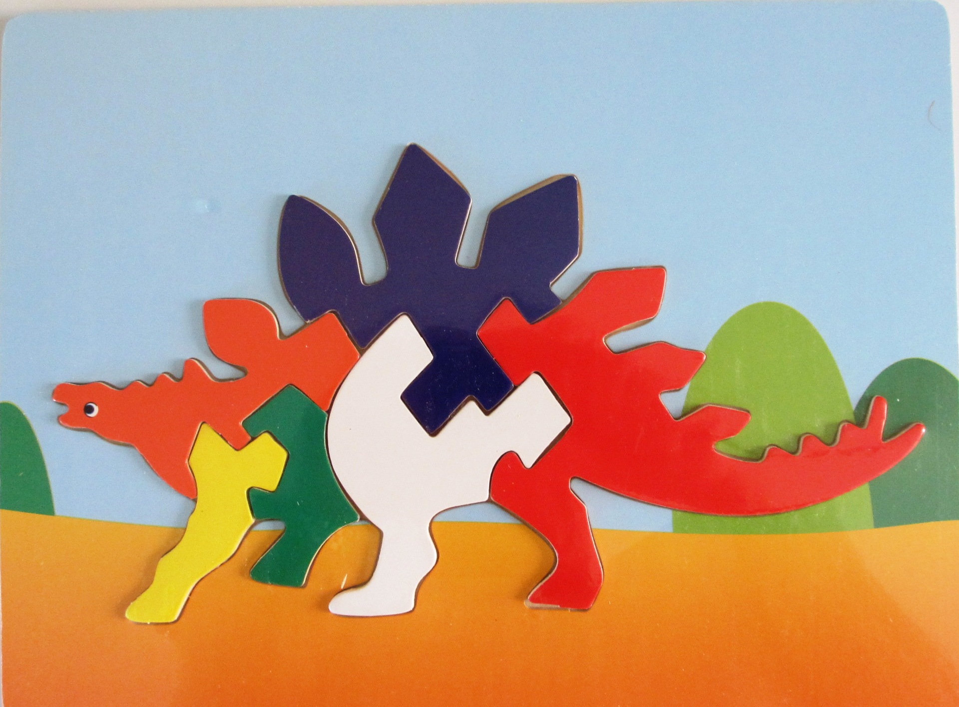 stegosaurus wooden jigsaw puzzle